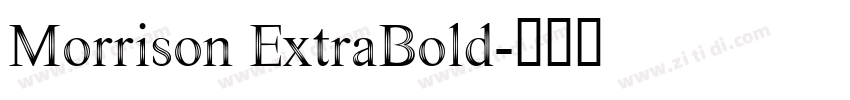 Morrison ExtraBold字体转换 Morrison ExtraBold字体转换